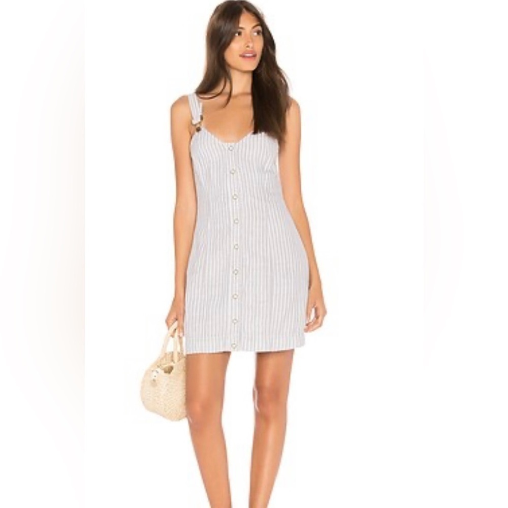 NWOT free people living color mini dress grey combo XS